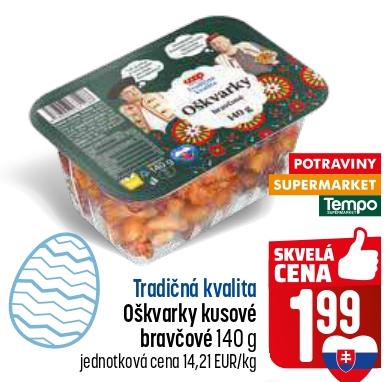 Oškvarky kusové bravčové
