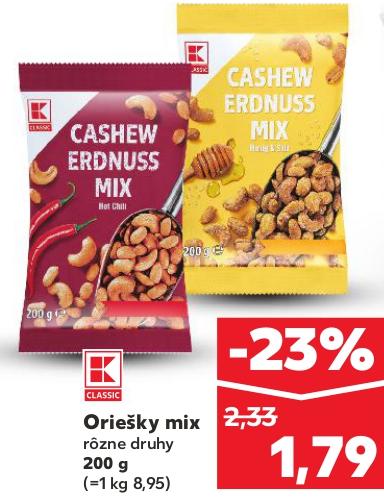 Oriešky mix