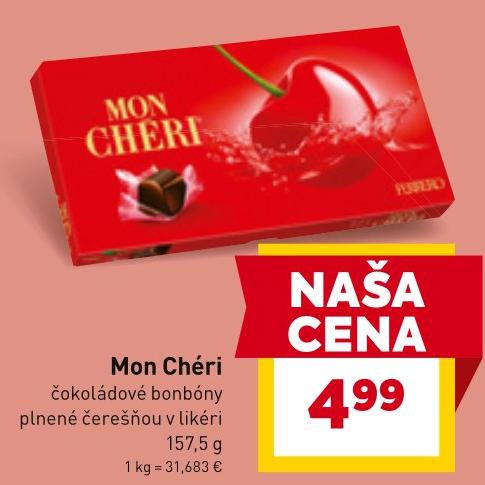čokoládové bonbóny plnené čerešňou v likéri