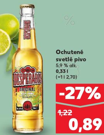 Ochutené svetlé pivo