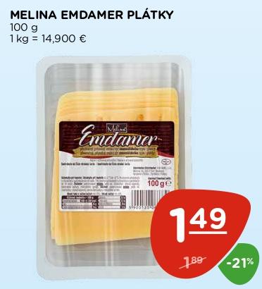 Eidamer plátky