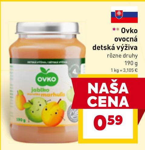 ovocná detská výživa