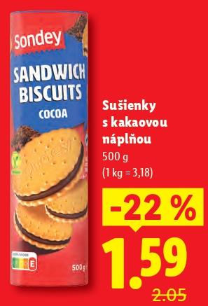 Sušienky s kakaovou náplňou