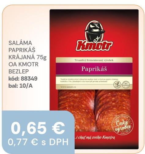 Saláma Paprikáš krájaná
