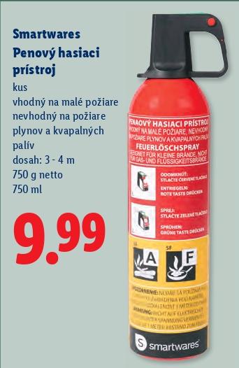 Penový hasiaci prístroj