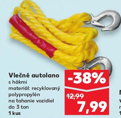 Vlečné autolano s hákmi