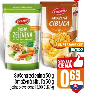 Sušená zelenina / Smažená cibuľa