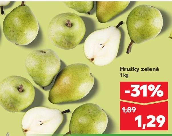 Hrušky zelené