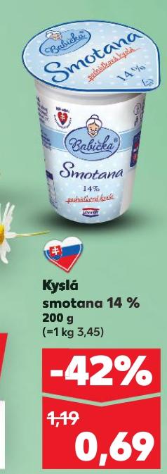 Kyslá smotana 14 %