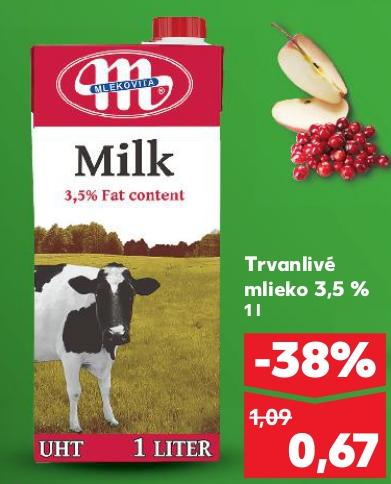 Trvanlivé mlieko 3,5 %
