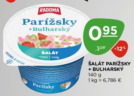 ŠALÁT PARÍŽSKY + BULHARSKÝ