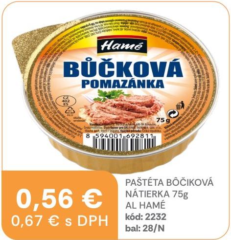 Paštéta bôčiková nátierka