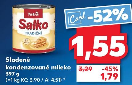 Sladené kondenzované mlieko