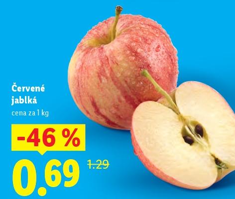 Červené jablká