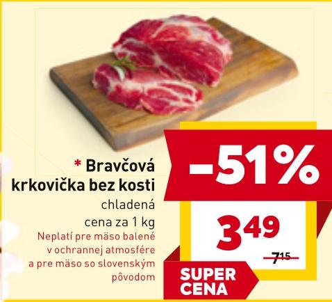 Bravčová krkovička bez kosti