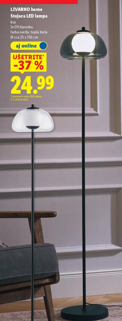 Stojaca LED lampa