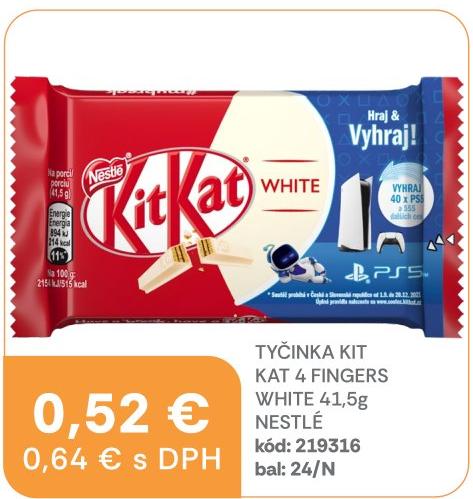 KitKat 4 Fingers White