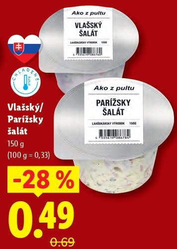 Vlašský/Parížsky šalát