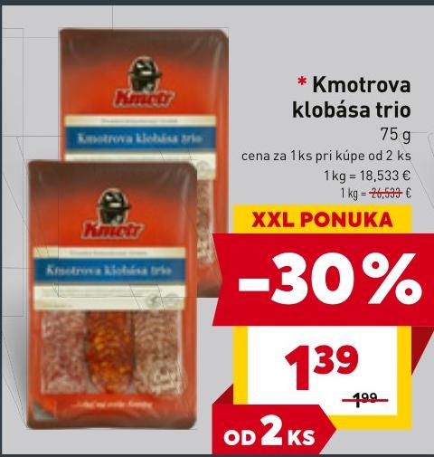 Kmotrova klobása trio