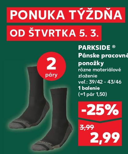 Pánske pracovné ponožky