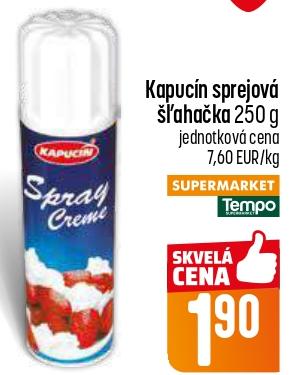 sprejová šľahačka
