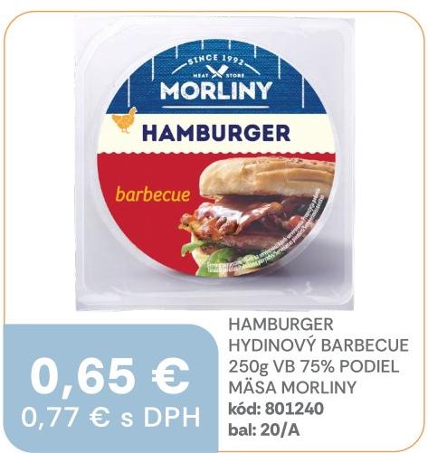 Hamburger hydinový barbecue