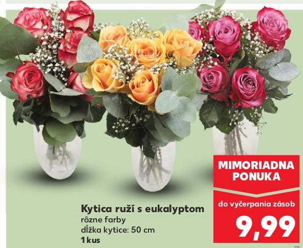 Kytica ruží s eukalyptom