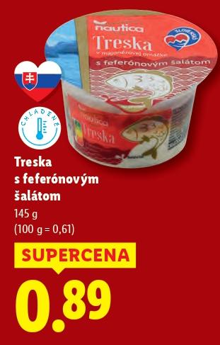 Treska s feferónovým šalátom