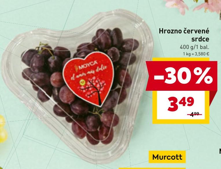 Hrozno červené srdce
