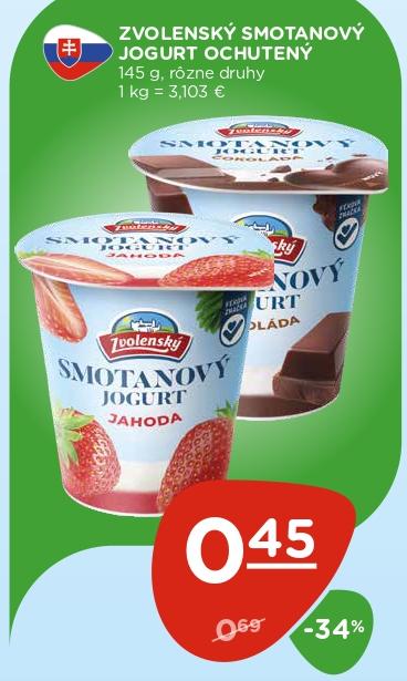 smotanový jogurt ochutený