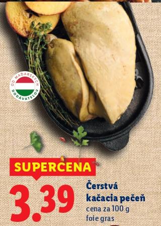 Čerstvá kačacia pečeň