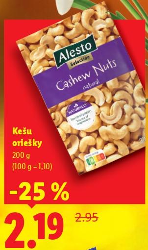 Kešu oriešky