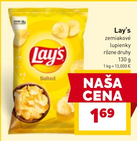 zemiakové lupienky rôzne druhy