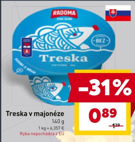 Treska v majonéze