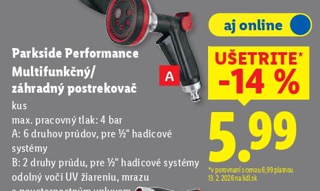 Multifunkčný záhradný postrekovač