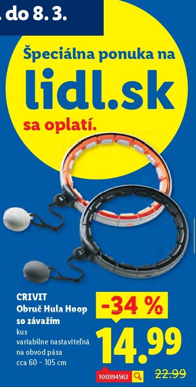 Obruč Hula Hoop so závažím