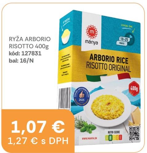 Ryža Arborio Risotto