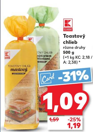Toastový chlieb
