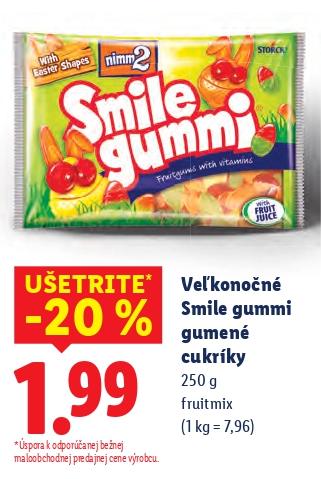 Veľkonočné Smile gummi gumené cukríky