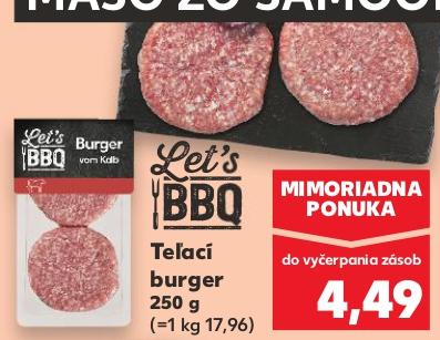 Teľací burger