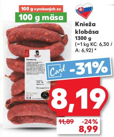 Knieža klobása