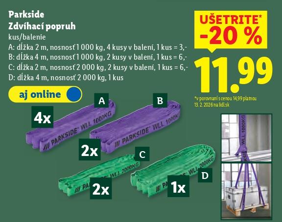 Zdvíhací popruh