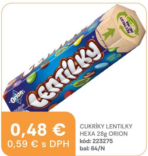 Cukríky Lentilky Hexa