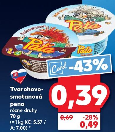 Tvarohovo-smotanová pena
