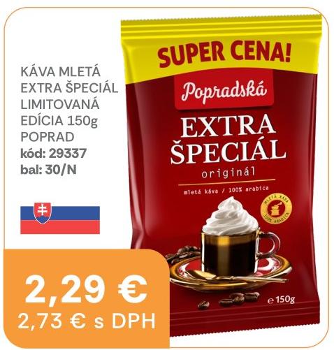 Káva mletá Extra Špeciál limitovaná edícia