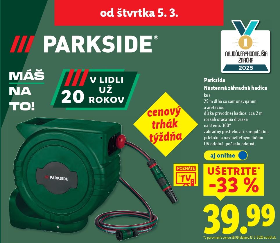 Nástenná záhradná hadica