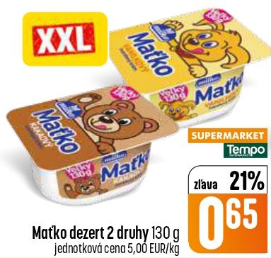 Matko dezert 2 druhy
