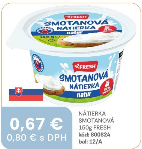 Nátierka smotanová natur