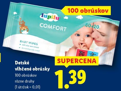 Detské vlhčené obrúsky