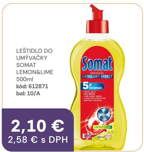 Leštidlo do umývačky Somat Lemon&Lime